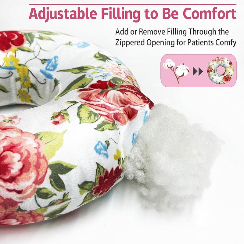 BVOKQUC Ear Piercing Pillow for Side Sleepers Pillows with Holes for Ear Pain,Donut Pillow for Ear Side Sleeping Pillow for Adults CNH Ear Pain Relief Pressure Sores Ear Pillow with Hole in Center - Image 4